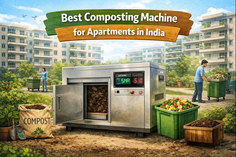 Best composting machine for apartments in India installed in housing society