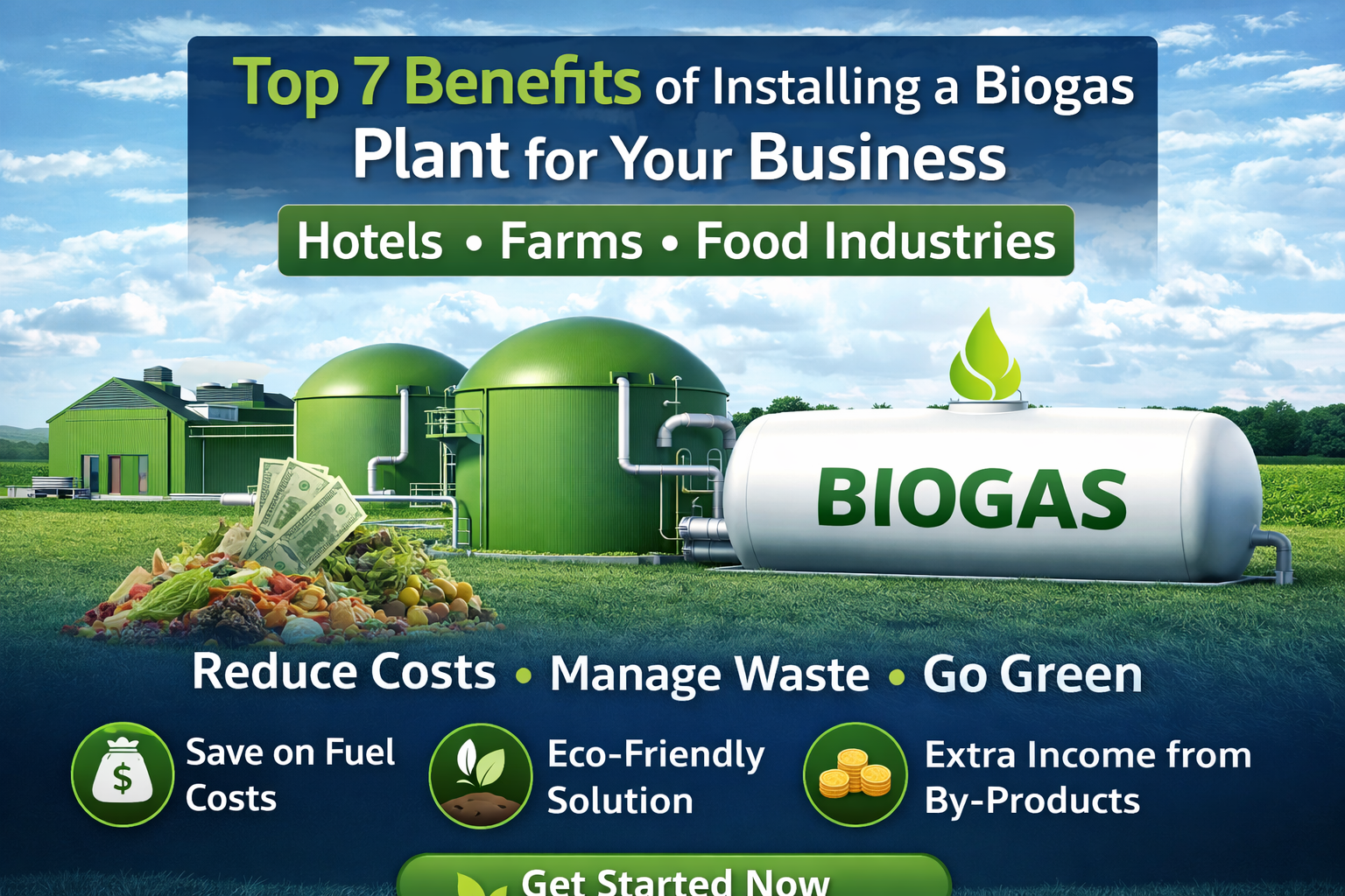 Top 7 Benefits of Installing a Biogas Plant for Your Business