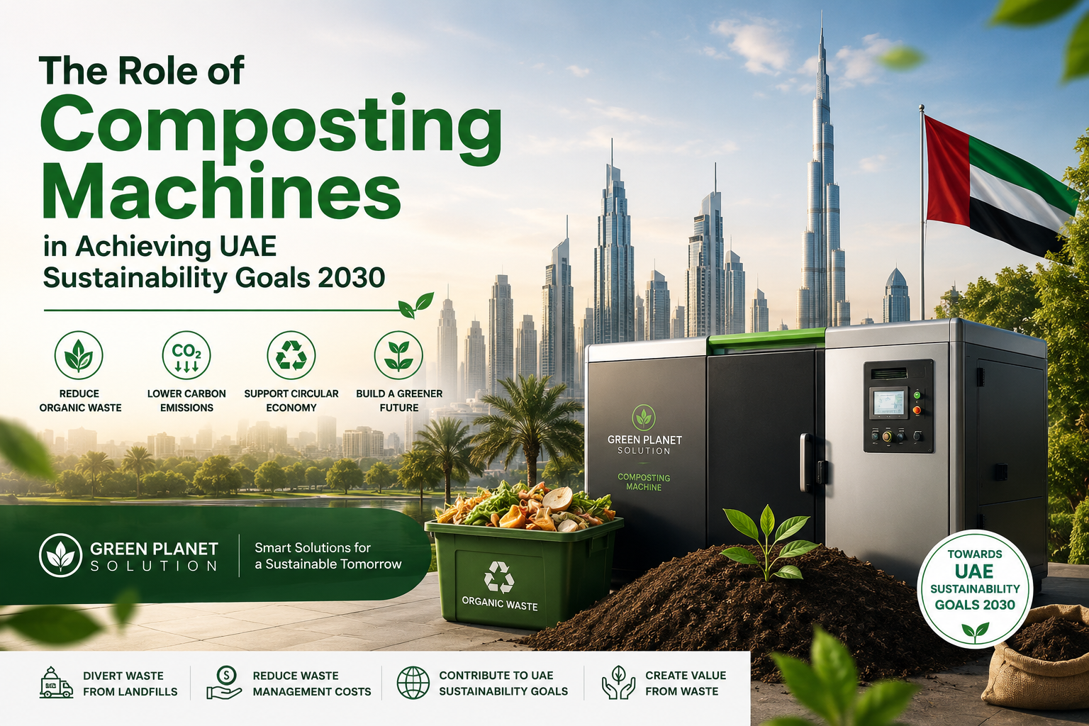 The Role of Composting Machines in Achieving UAE Sustainability Goals 2030