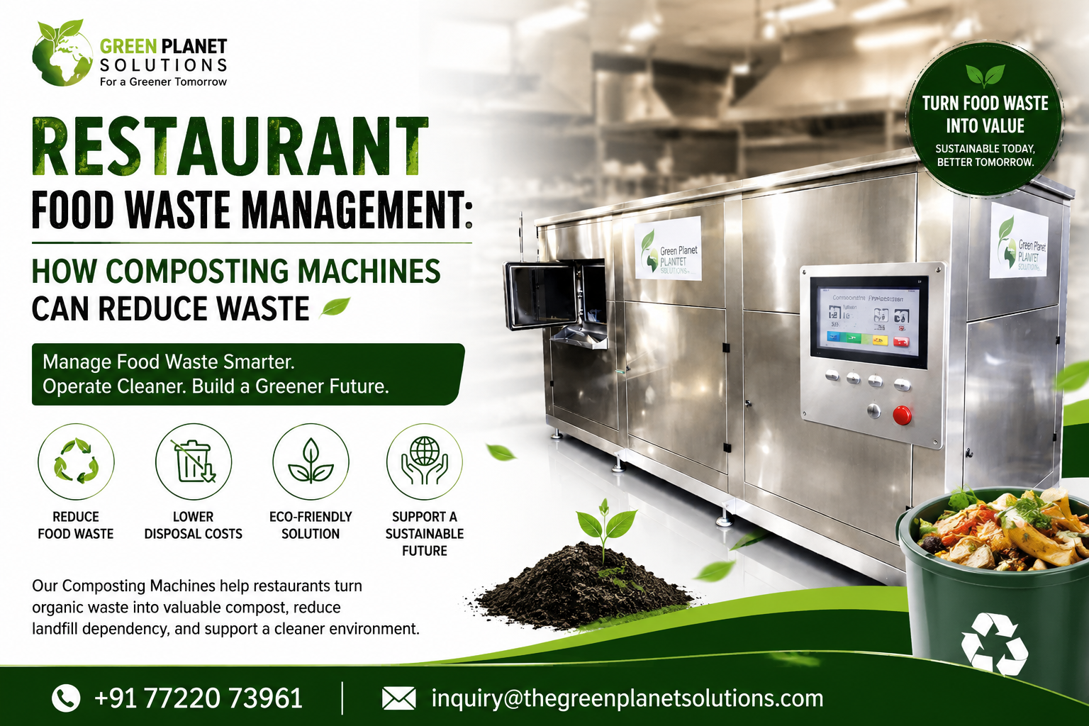 Restaurant Food Waste Management: How Composting Machines Can Reduce Waste